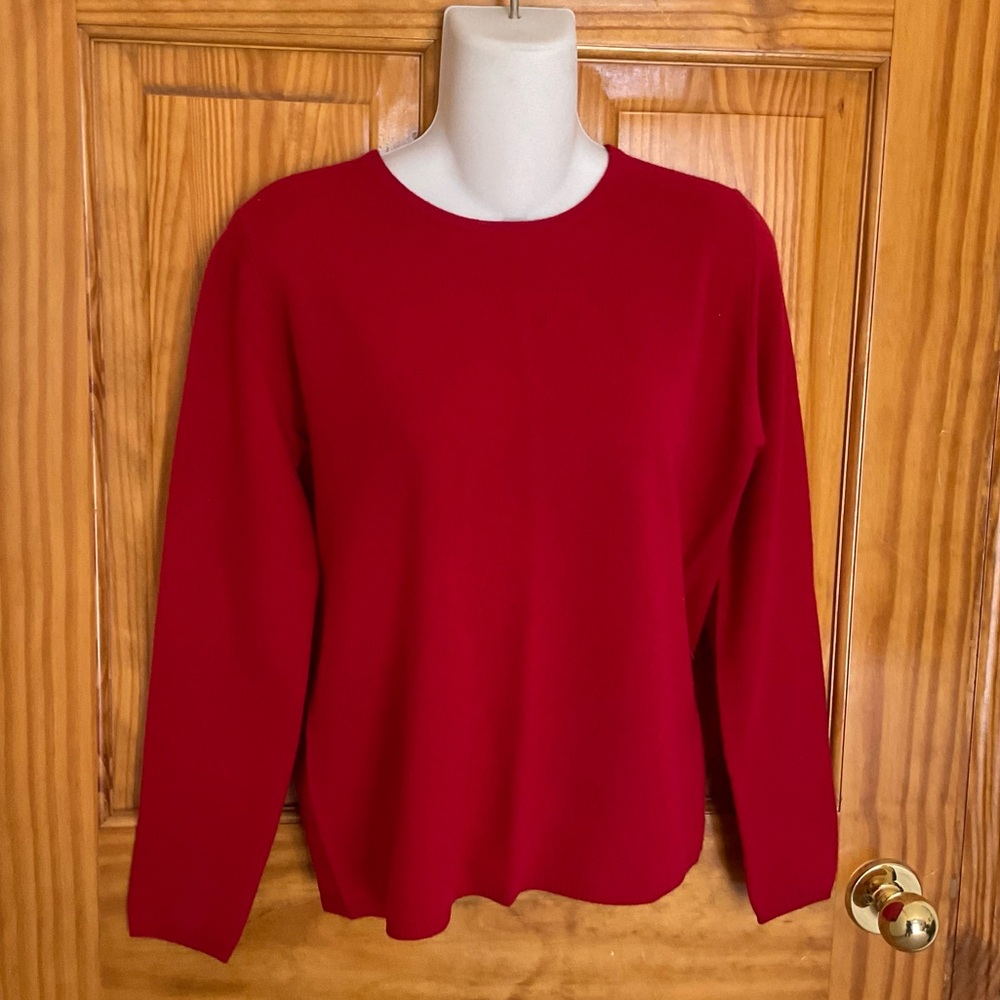Valerie Stevens Vibrant Red Cashmere Knit